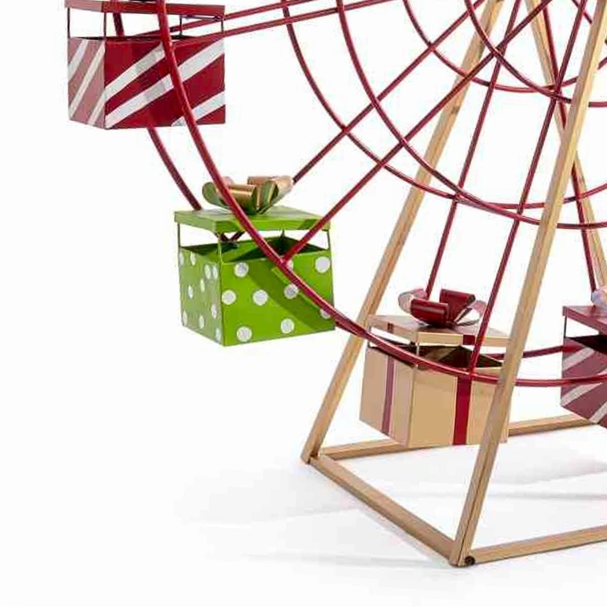 Decoro Giostra Astra Rosso Con Regali cm.180 |Bizzotto