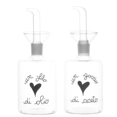 Menage Vetro Olio e Aceto Simple Day Set pz.2 | Simple