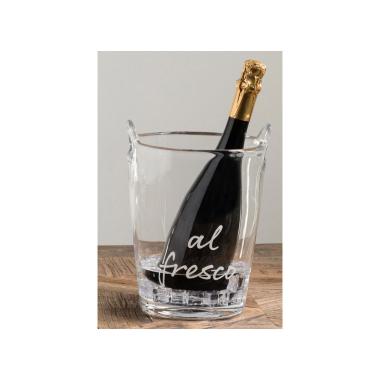 Porta Ghiaccio Secchiello Vetro Senza Day cm.26x19,5 | Simple