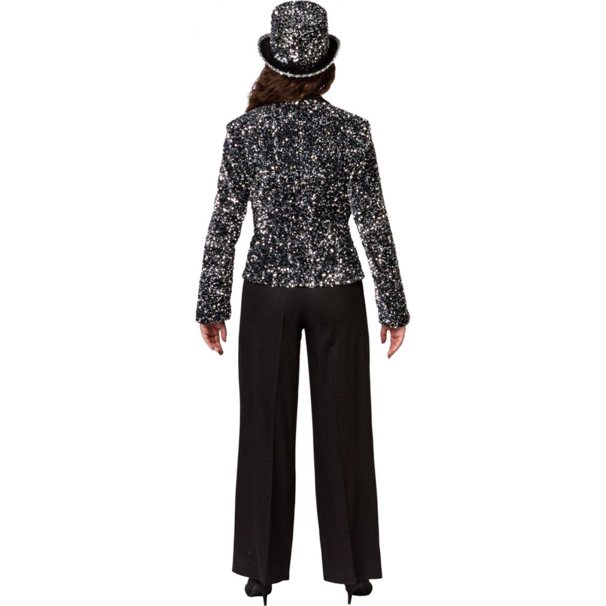 Giacca Argento Blazer con Paillettes |Orlob