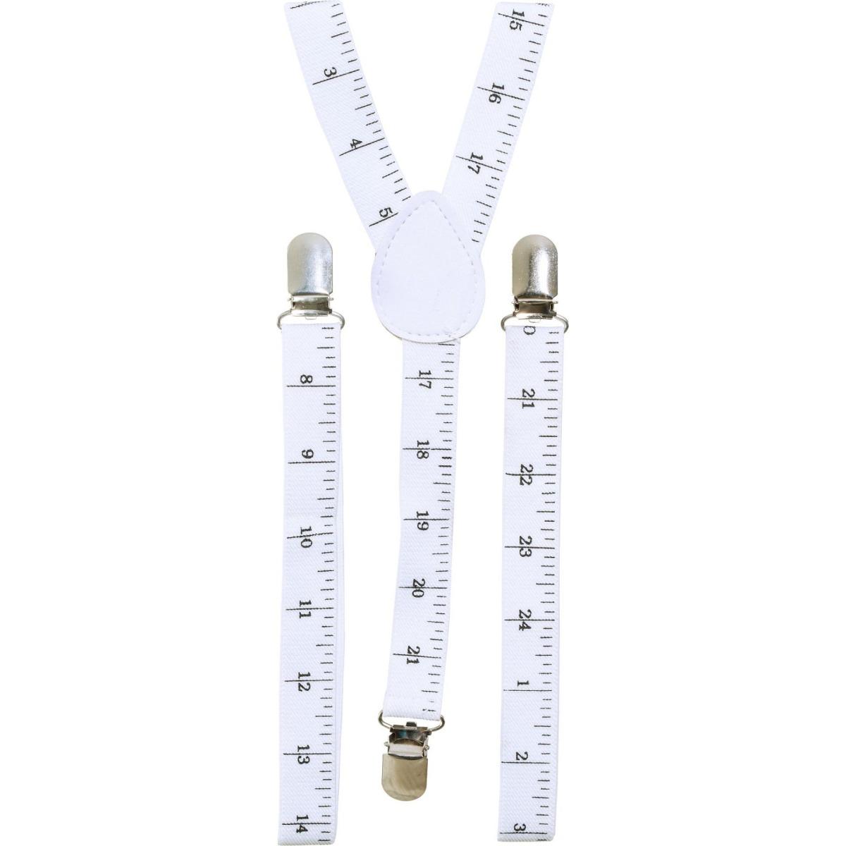 Bretelle Elasticizzate Bianche con Metro |Orlob