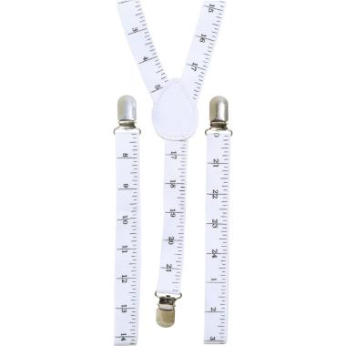 Bretelle Elasticizzate Bianche con Metro |Orlob