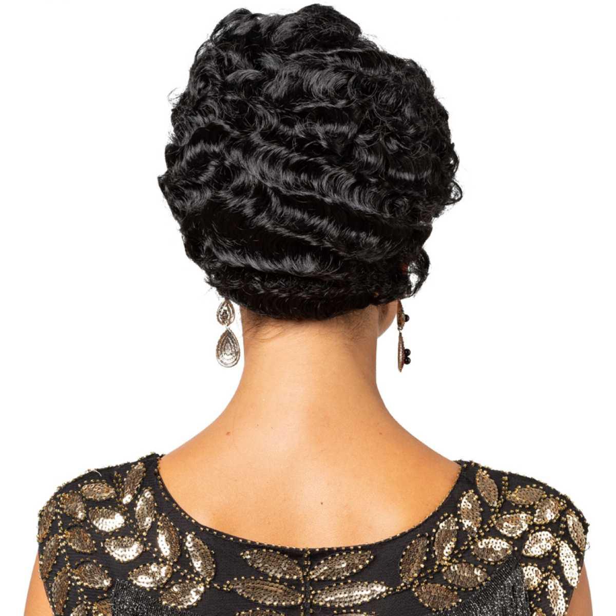 Parrucca Nera Anni '20 Riccia |Orlob