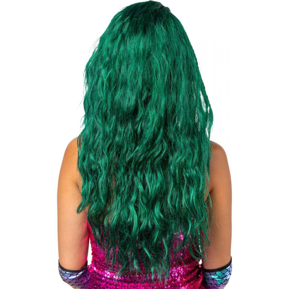 Parrucca Verde Mossa con Treccina |Orlob