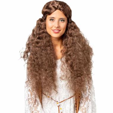 Parrucca Castana Riccia |Orlob
