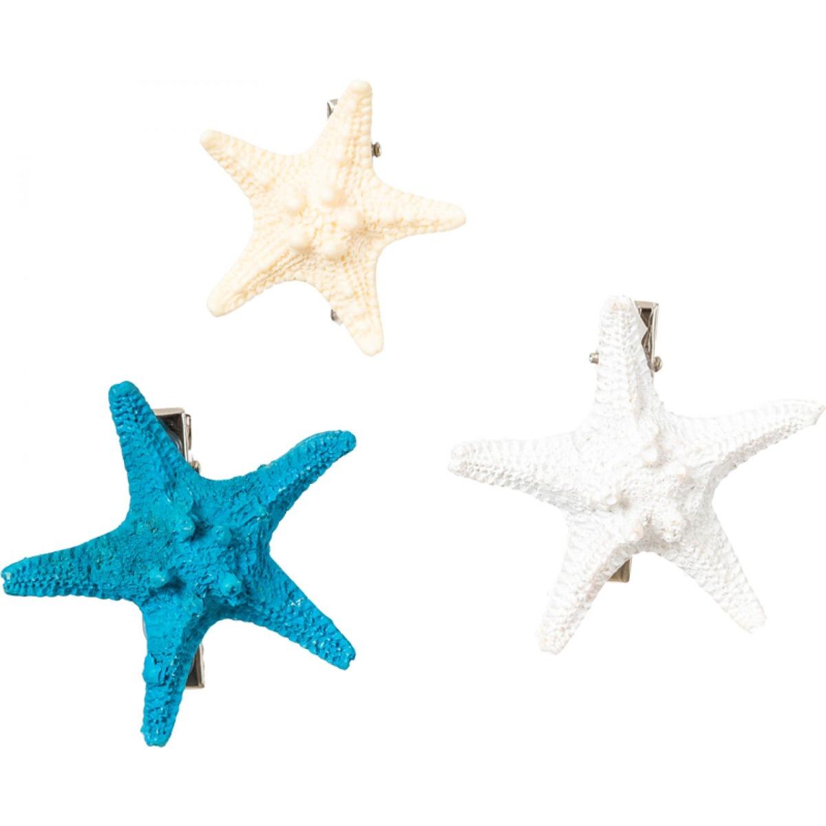 Fermagli Capelli Stelle Marine Set pz.3 |Orlob