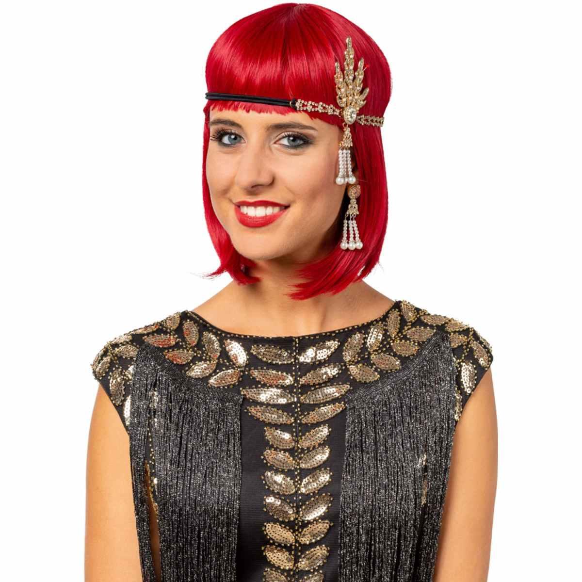 Fascia Capelli Charleston con Perle e Orecchini |Orlob