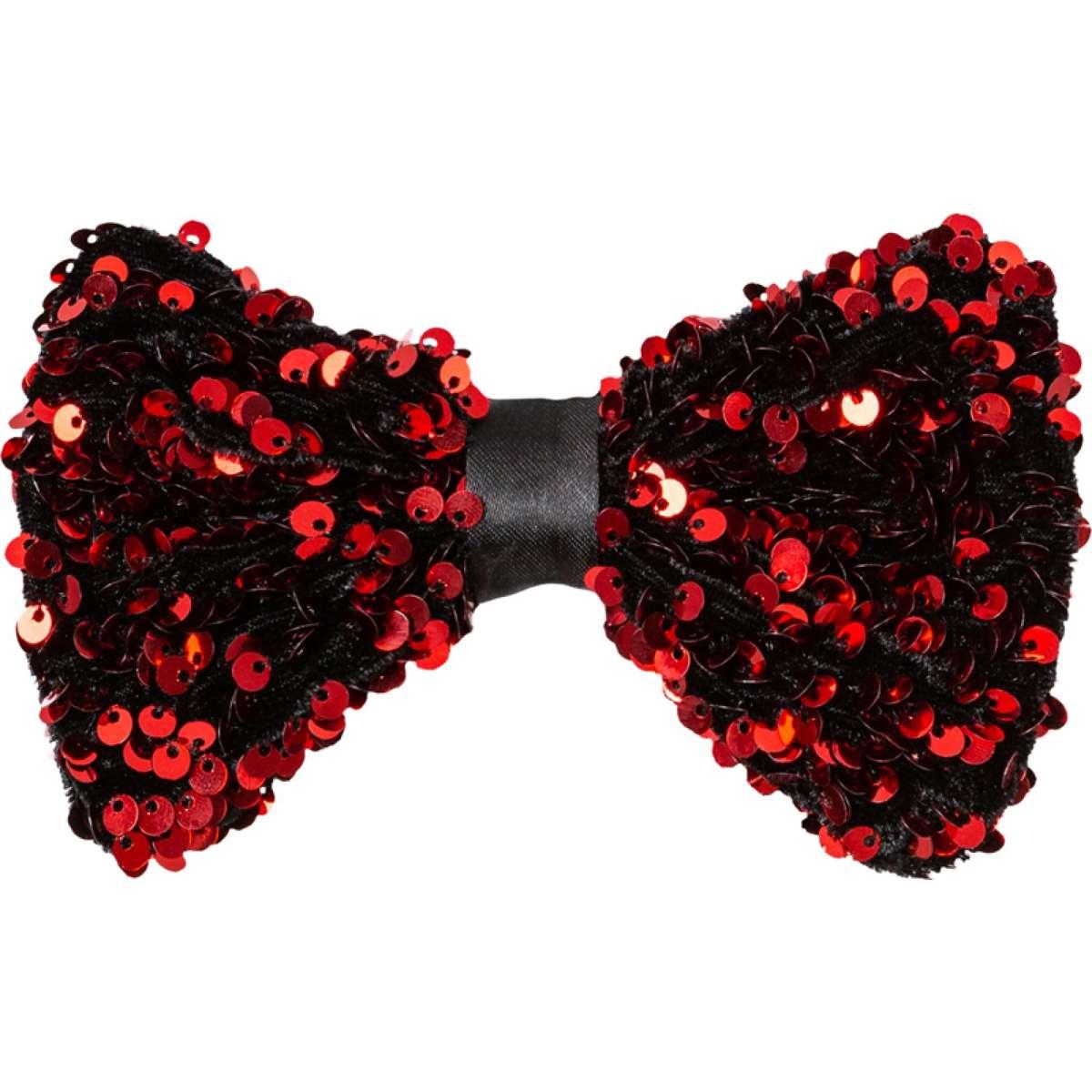Papillon Paillettes Rosso |Orlob