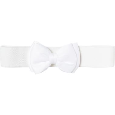 Cintura Bianca con Elastico e Fiocco Anni '50 |Orlob