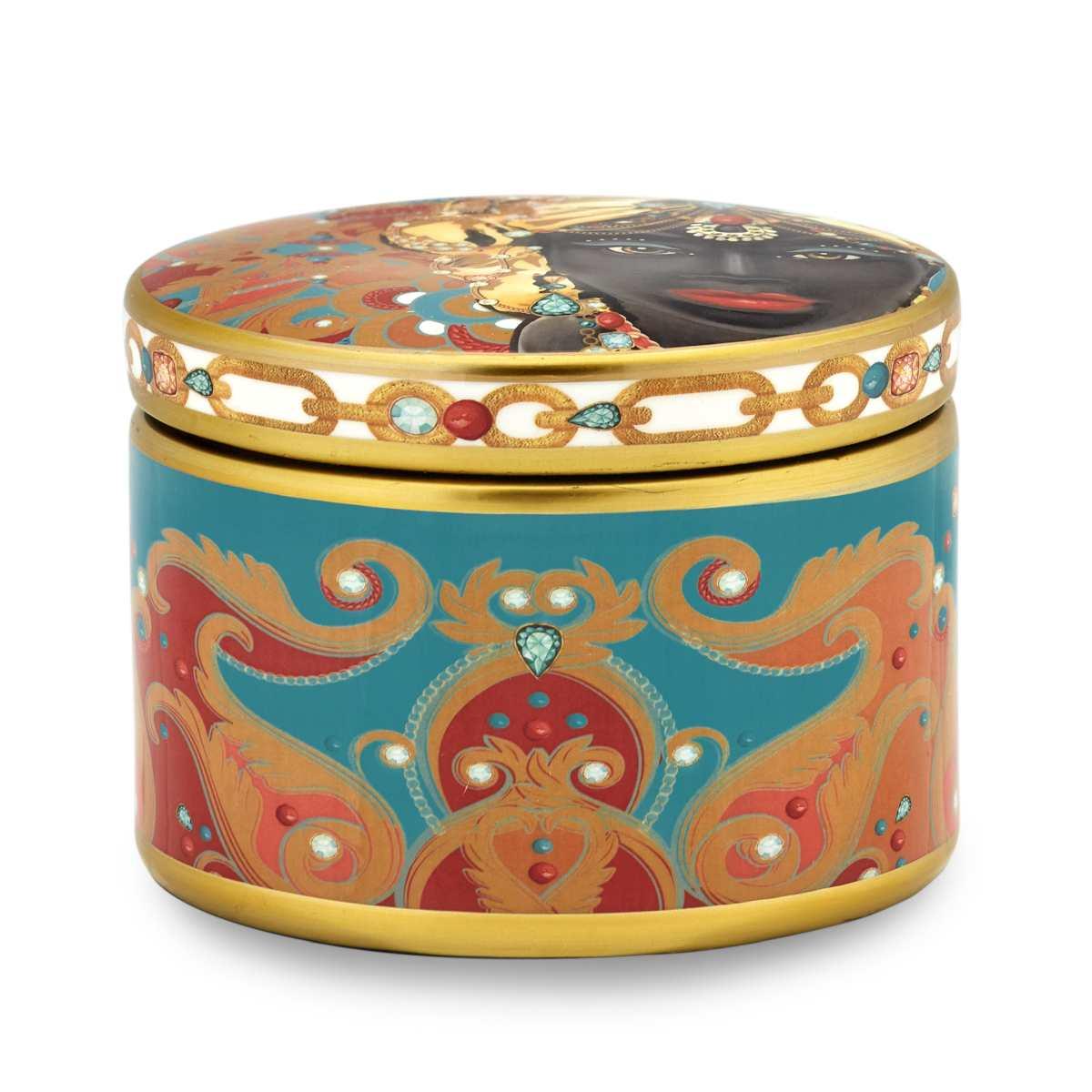 Scatola Porcellana Saba con Coperchio cm.14x11 | Fade