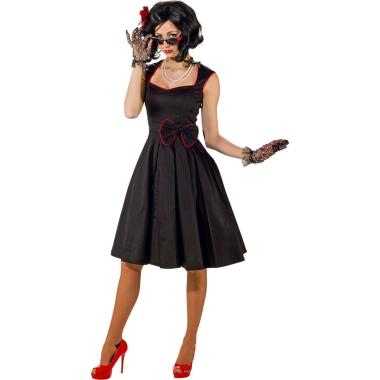 Costume Anni '50 Nero con Fiocco |Orlob
