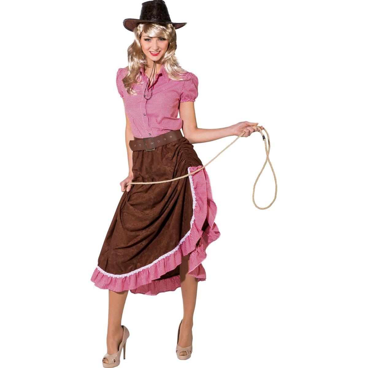 Gonna Cow Gir con Volant |Orlob