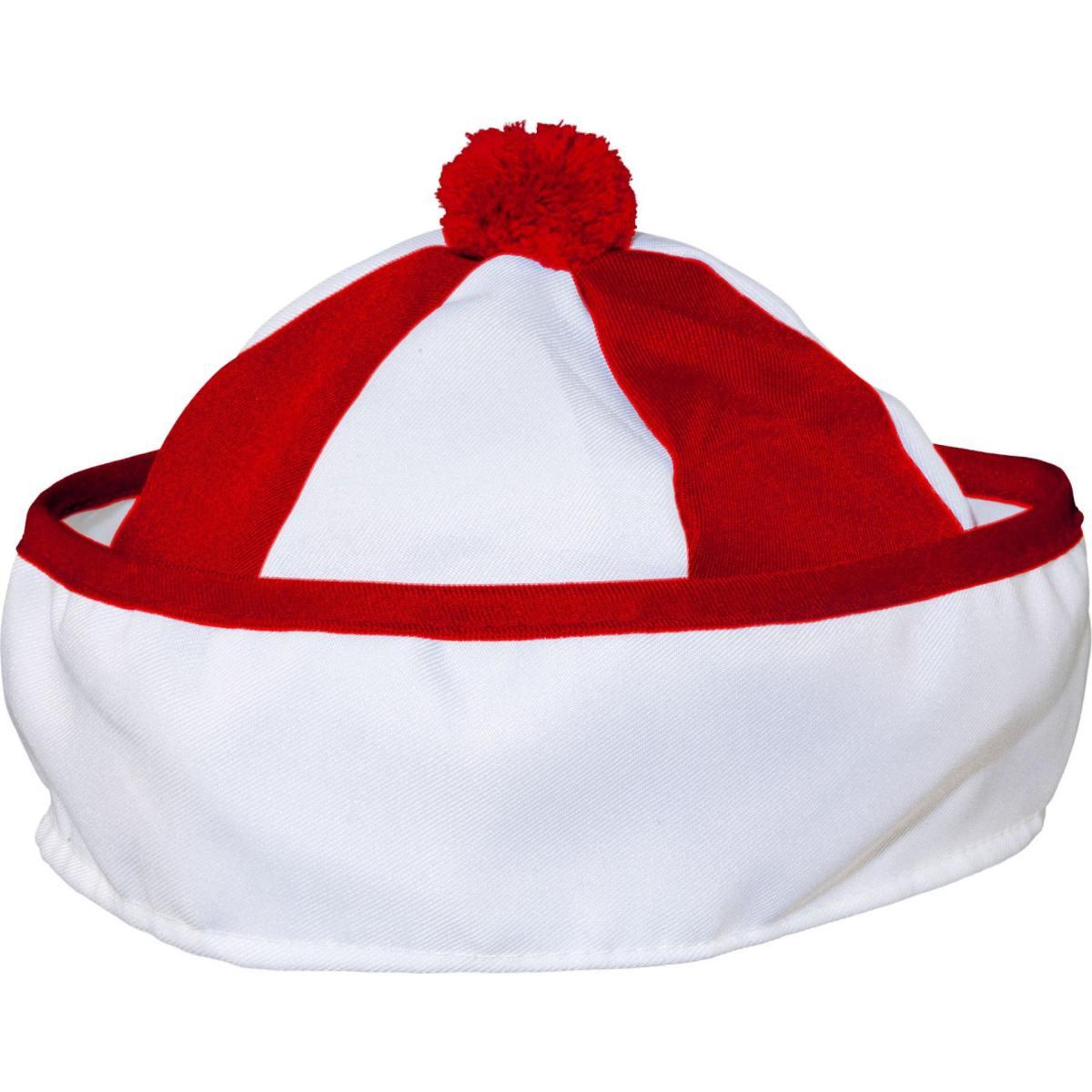 Cappello Marinaio Bianco e Rosso |Orlob
