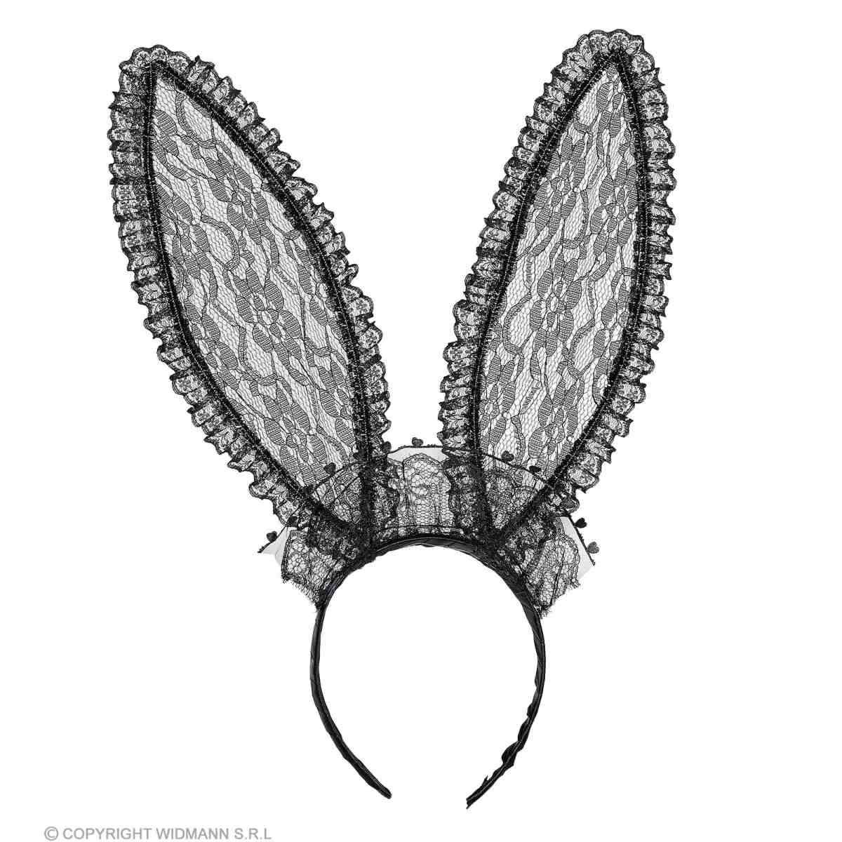 Cerchietto Coniglietta Pizzo Nero |Widmann