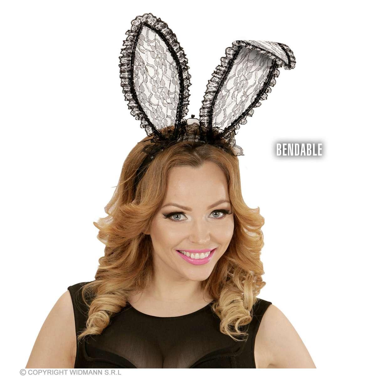 Cerchietto Coniglietta Pizzo Nero |Widmann