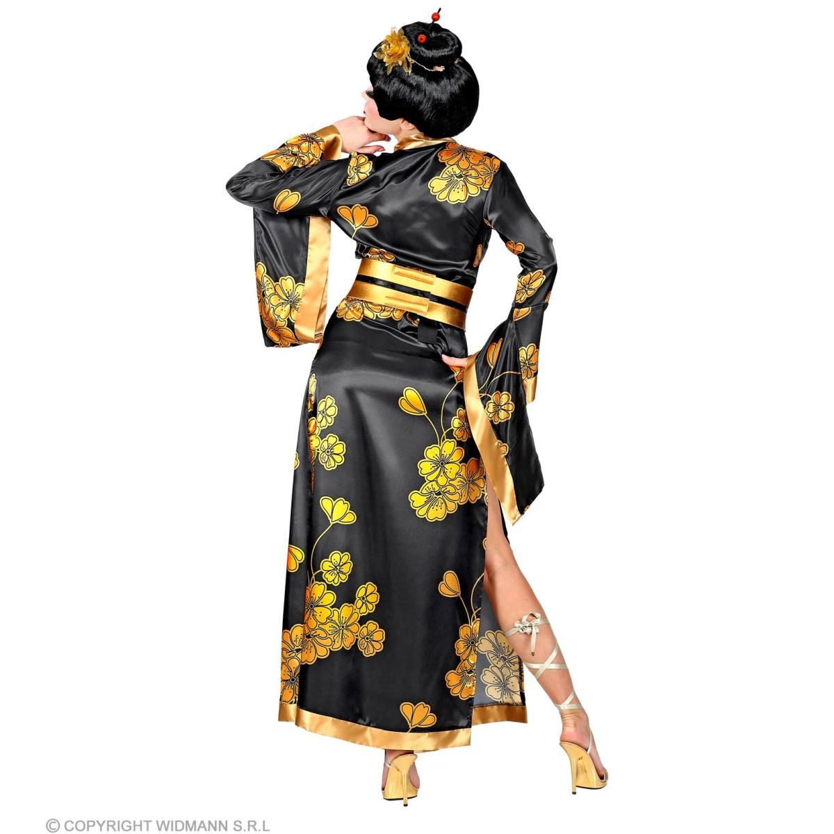 Costume Geisha Nero e Oro |Widmann