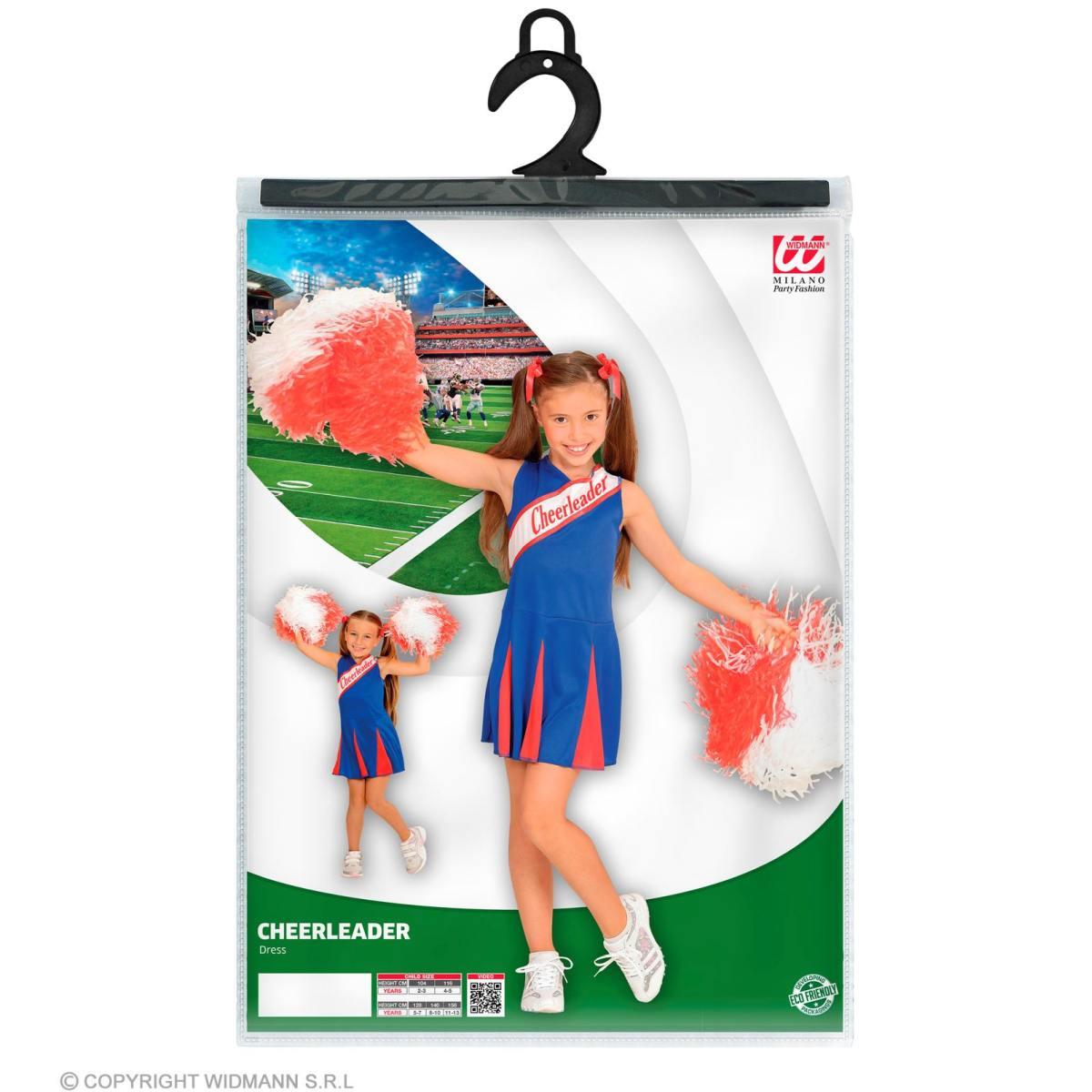Costume Cheerleader Blu e Rosso |Widmann