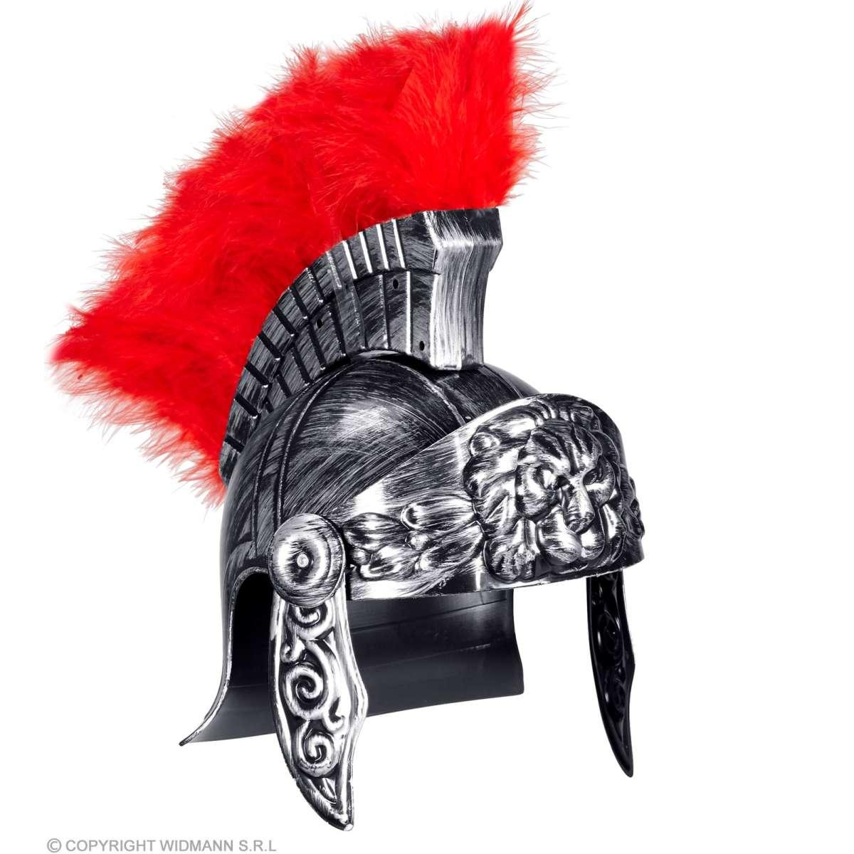 Elmo Soldato Romano Argento con Cresta |Widmann