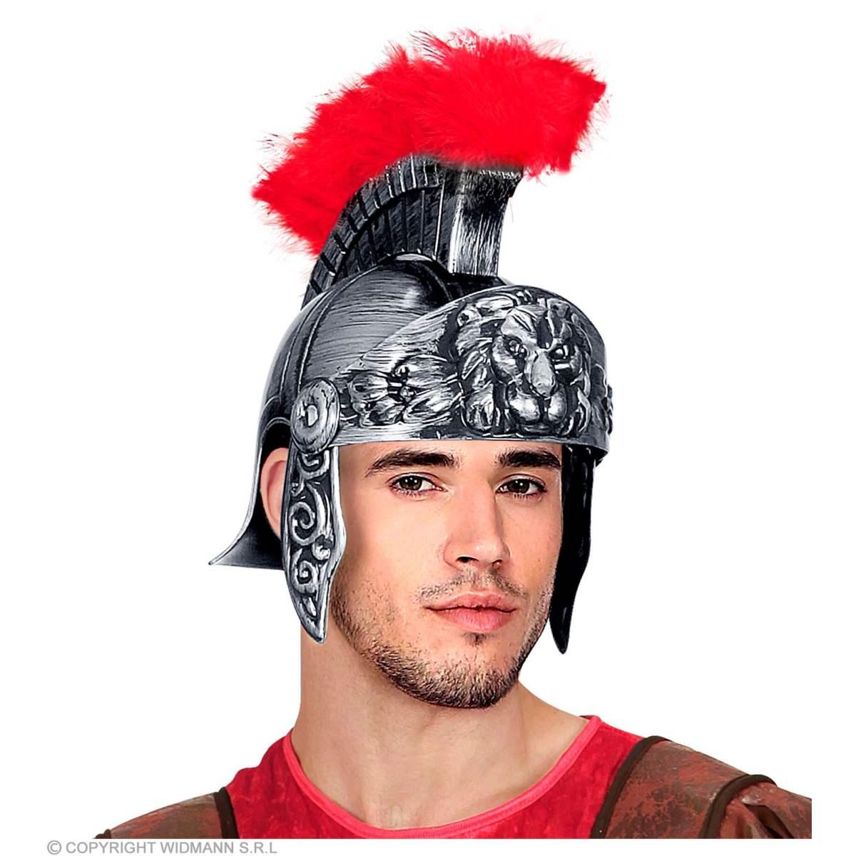 Elmo Soldato Romano Argento con Cresta |Widmann