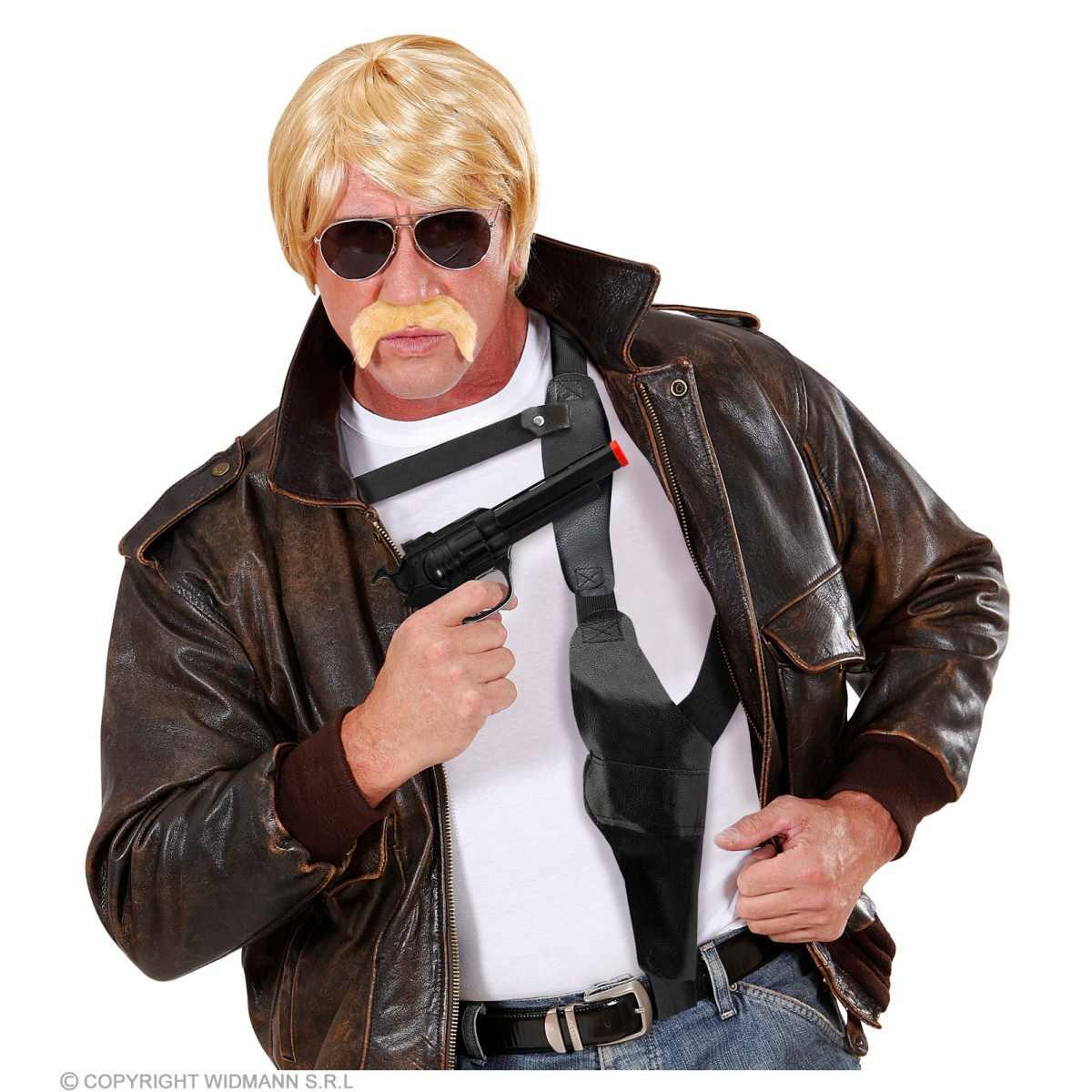 Cintura Fondina Pistola da Spalla Pvc Nera |Widmann