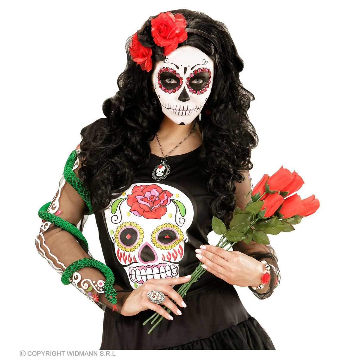 Cerchietto con Fiori Rossi e Neri |Widmann