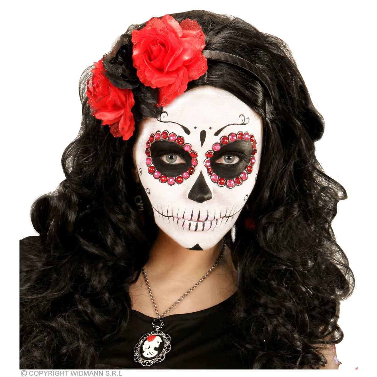 Cerchietto con Fiori Rossi e Neri |Widmann