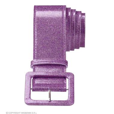 Cintura Viola Glitter con Fibbia |Widmann