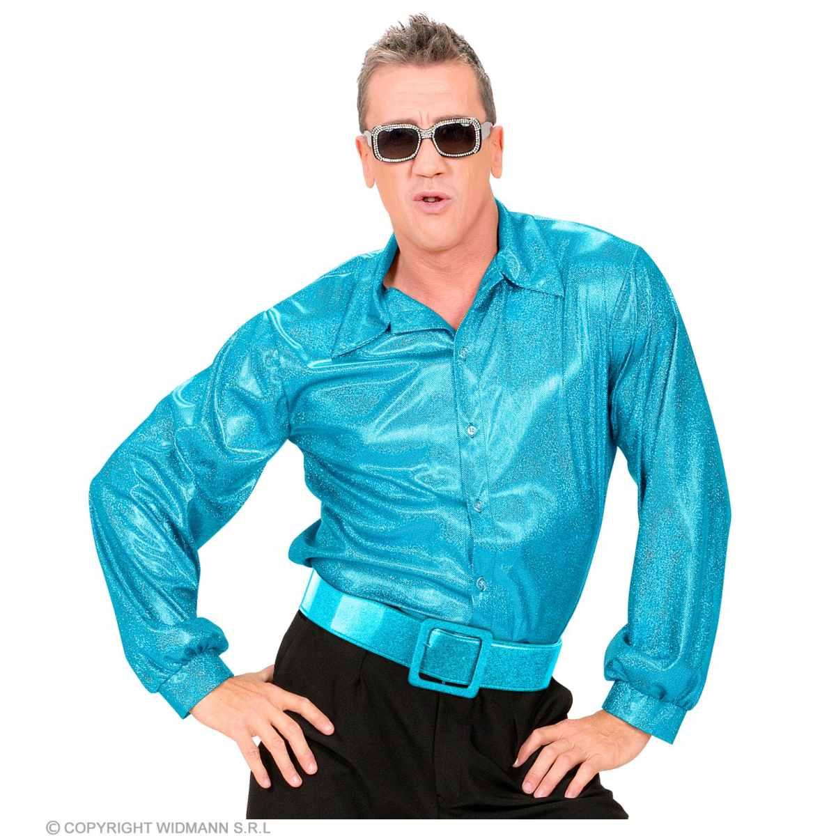 Cintura Azzurra Glitterata con Fibbia |Widmann