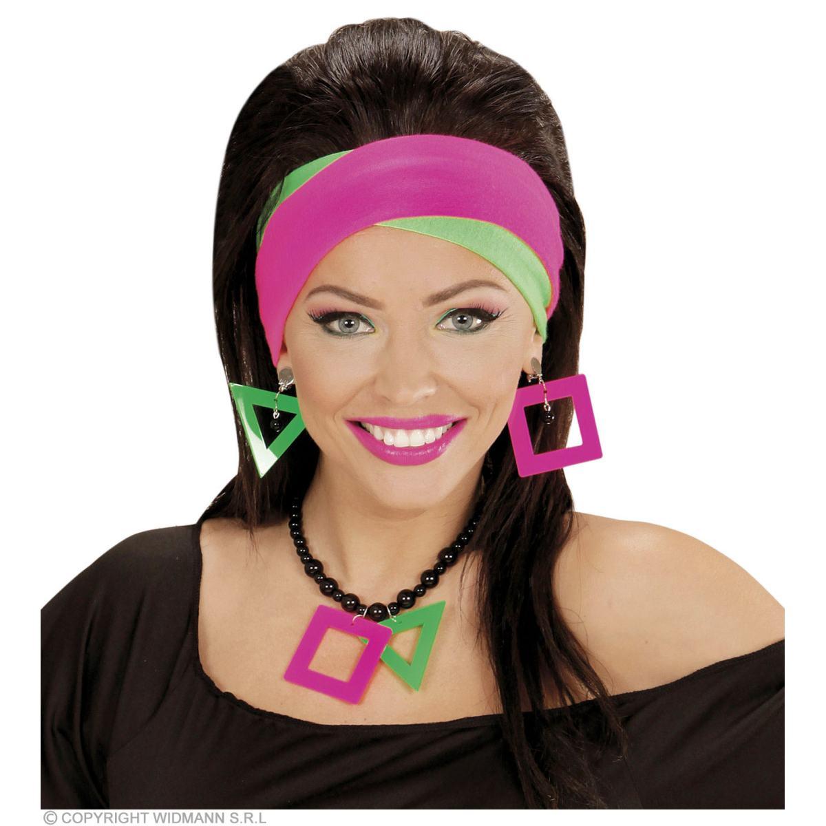 Collana con Orecchini Fluo |Widmann