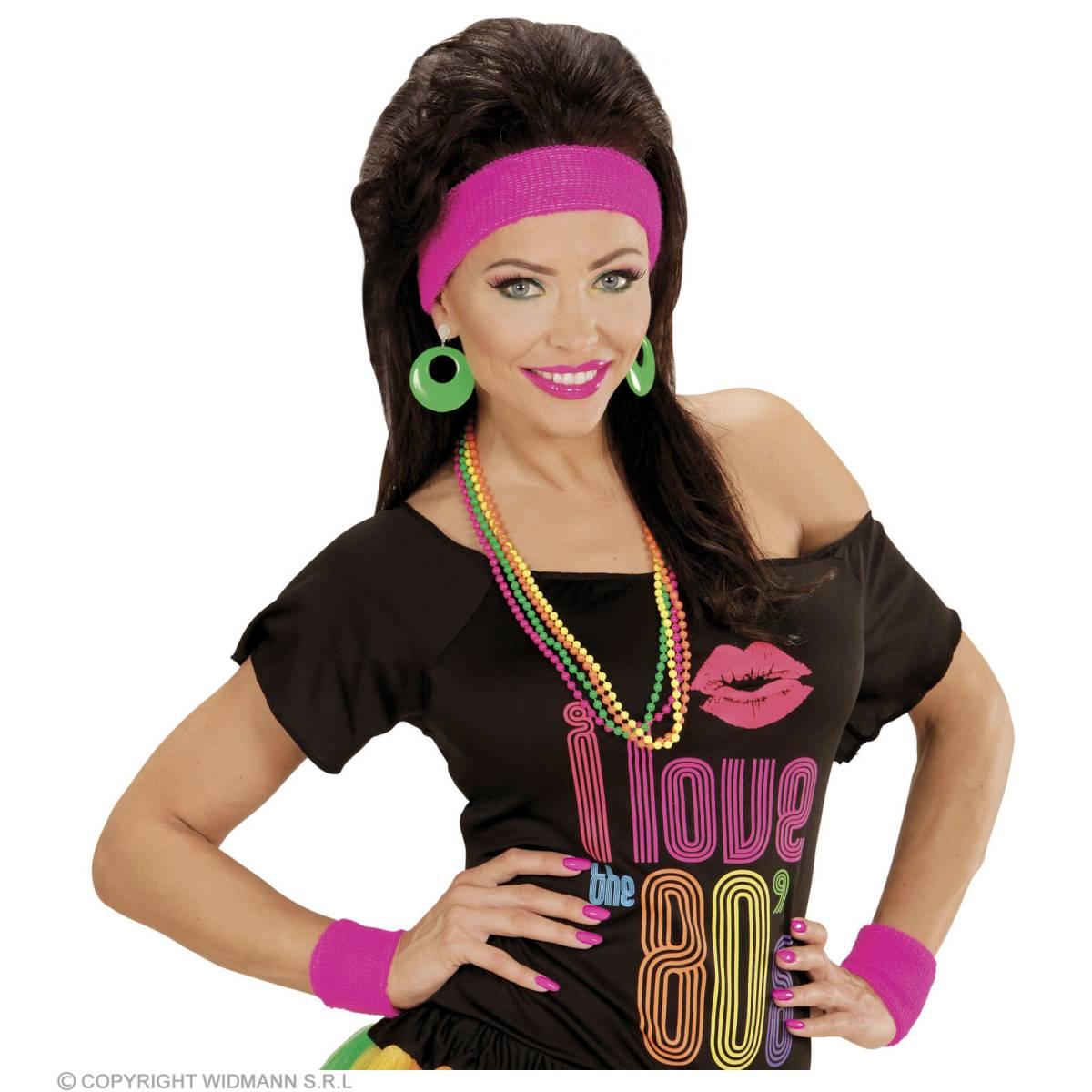 Orecchini Disco Cerchi Verdi |Widmann