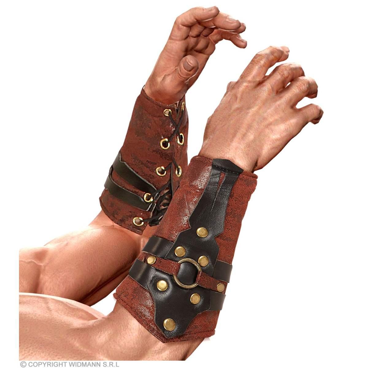 Bracciali Similpelle Marroni Greco Romani |Widmann