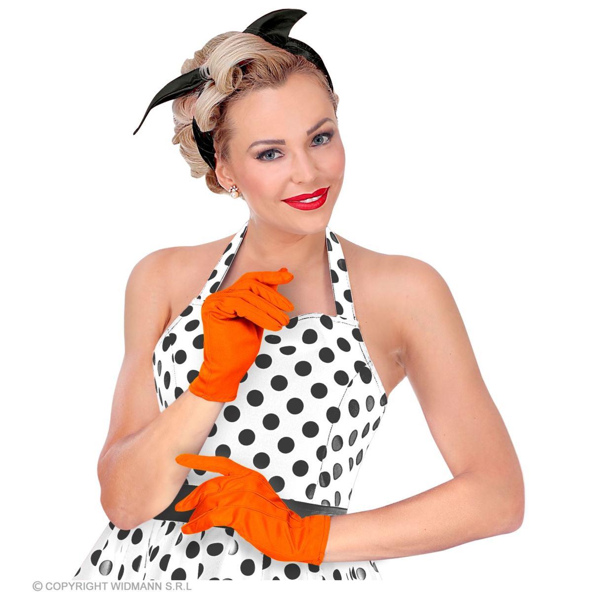 Guanti Corti Arancioni |Widmann