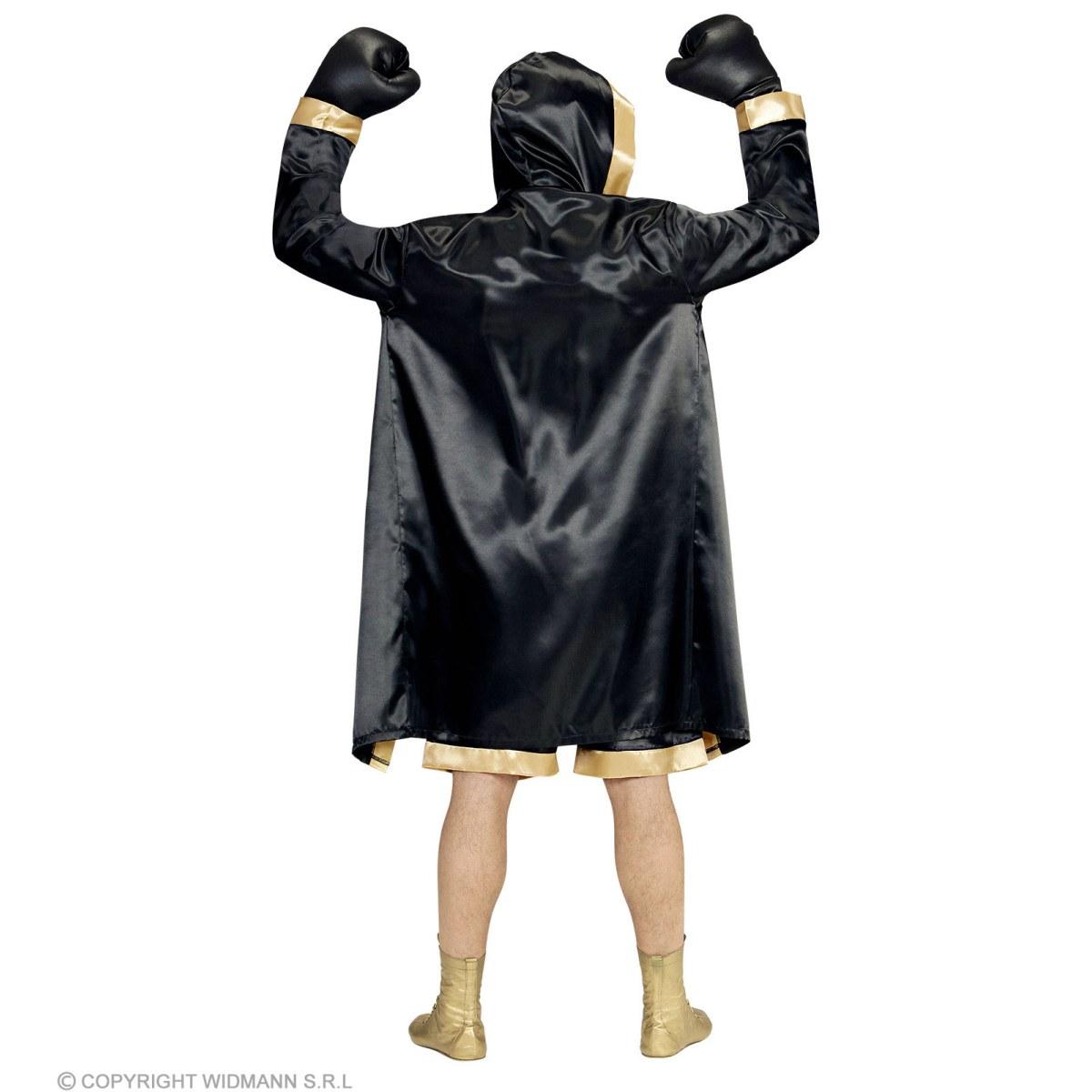 Costume Pugile Nero e Oro |Widmann