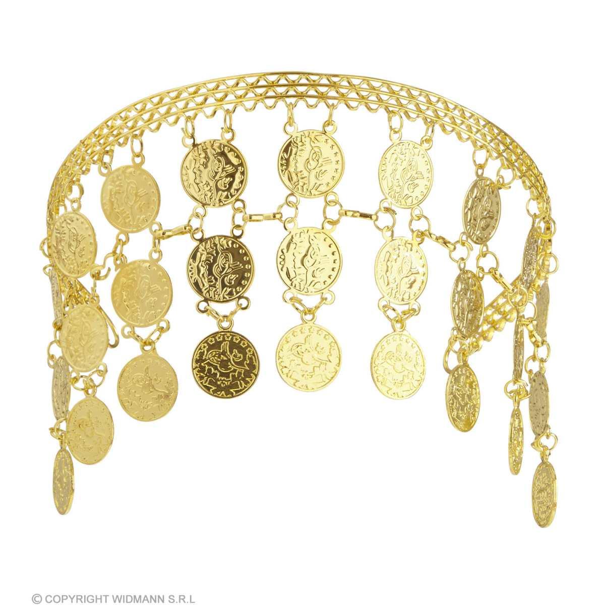 Copricapo Metallo Gitana Oro con Monete |Widmann