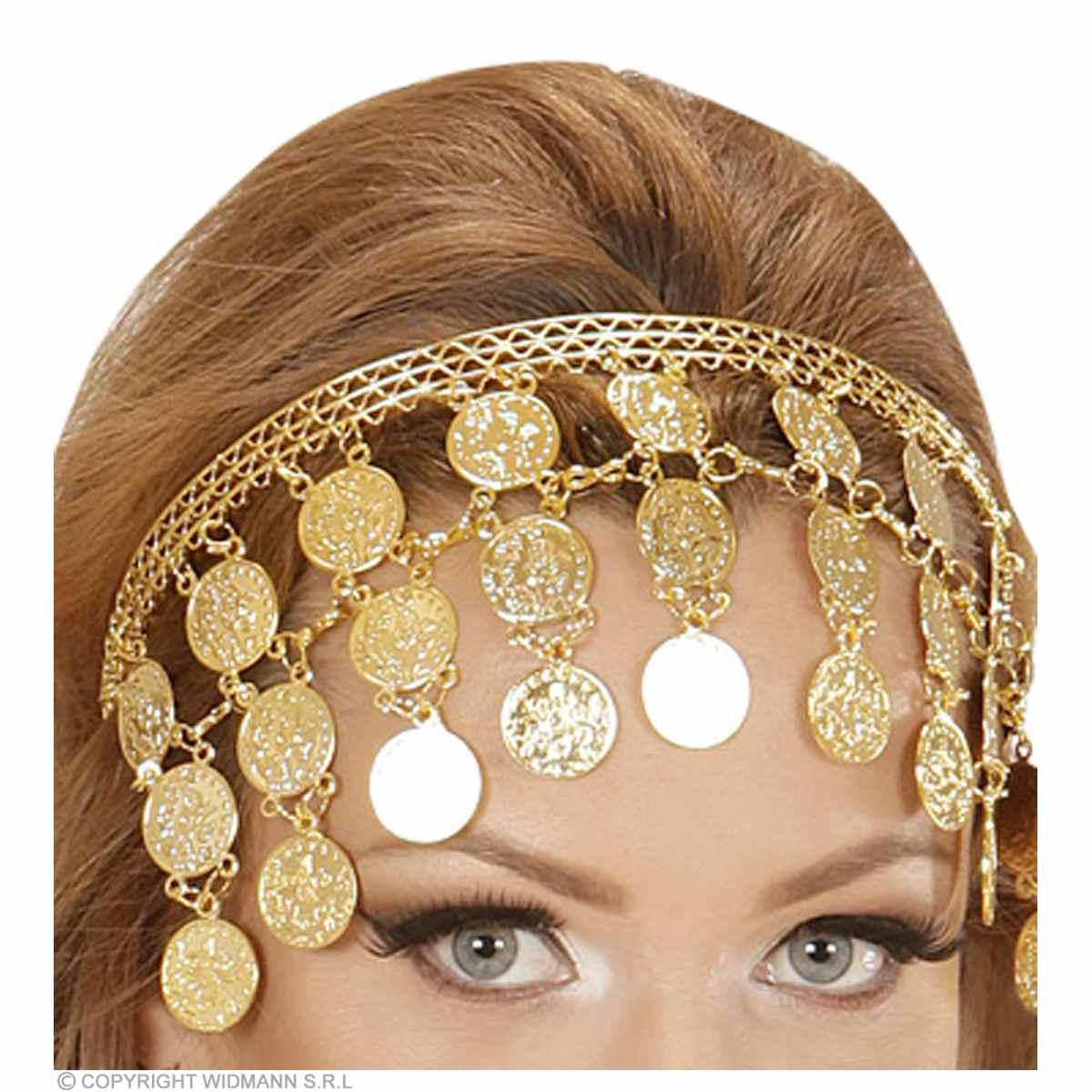Copricapo Metallo Gitana Oro con Monete |Widmann