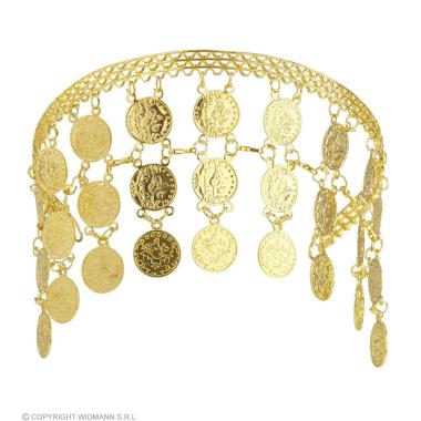 Copricapo Metallo Gitana Oro con Monete |Widmann