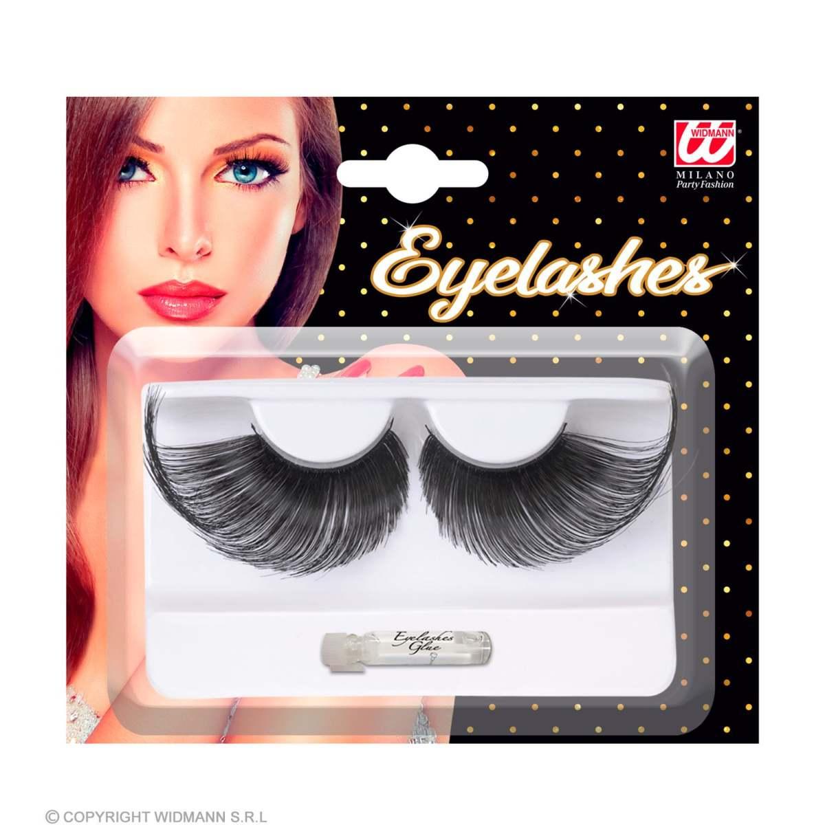Trucco Ciglia Nere Extra Lunghe |Widmann