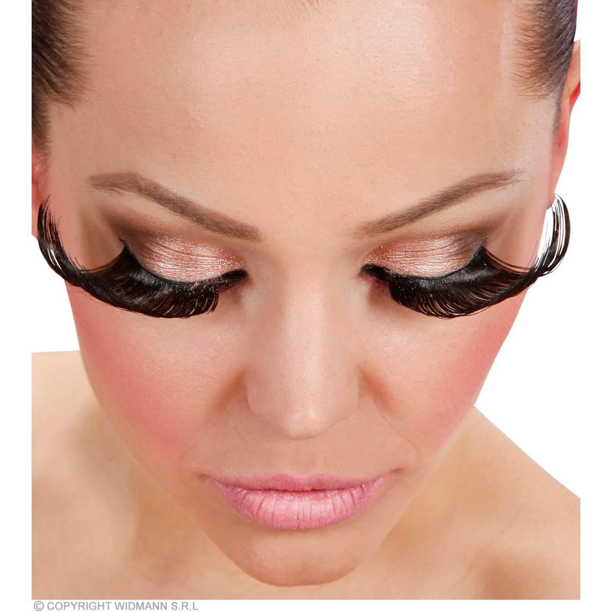 Trucco Ciglia Nere Extra Lunghe |Widmann