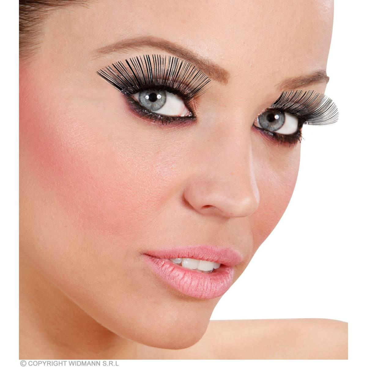Trucco Ciglia Nere Extra Lunghe |Widmann