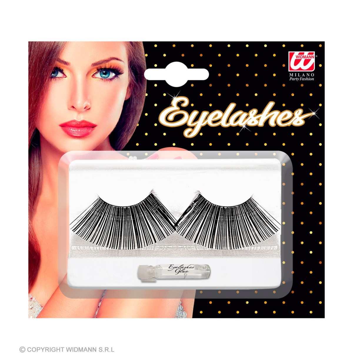 Trucco Ciglia Nere Extra Lunghe |Widmann