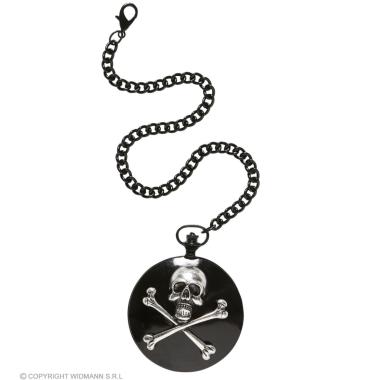Orologio da Tasca con Teschio e Catenella |Widmann