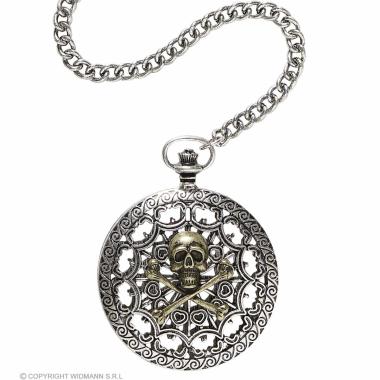 Orologio da Tasca con Teschio e Catenella |Widmann