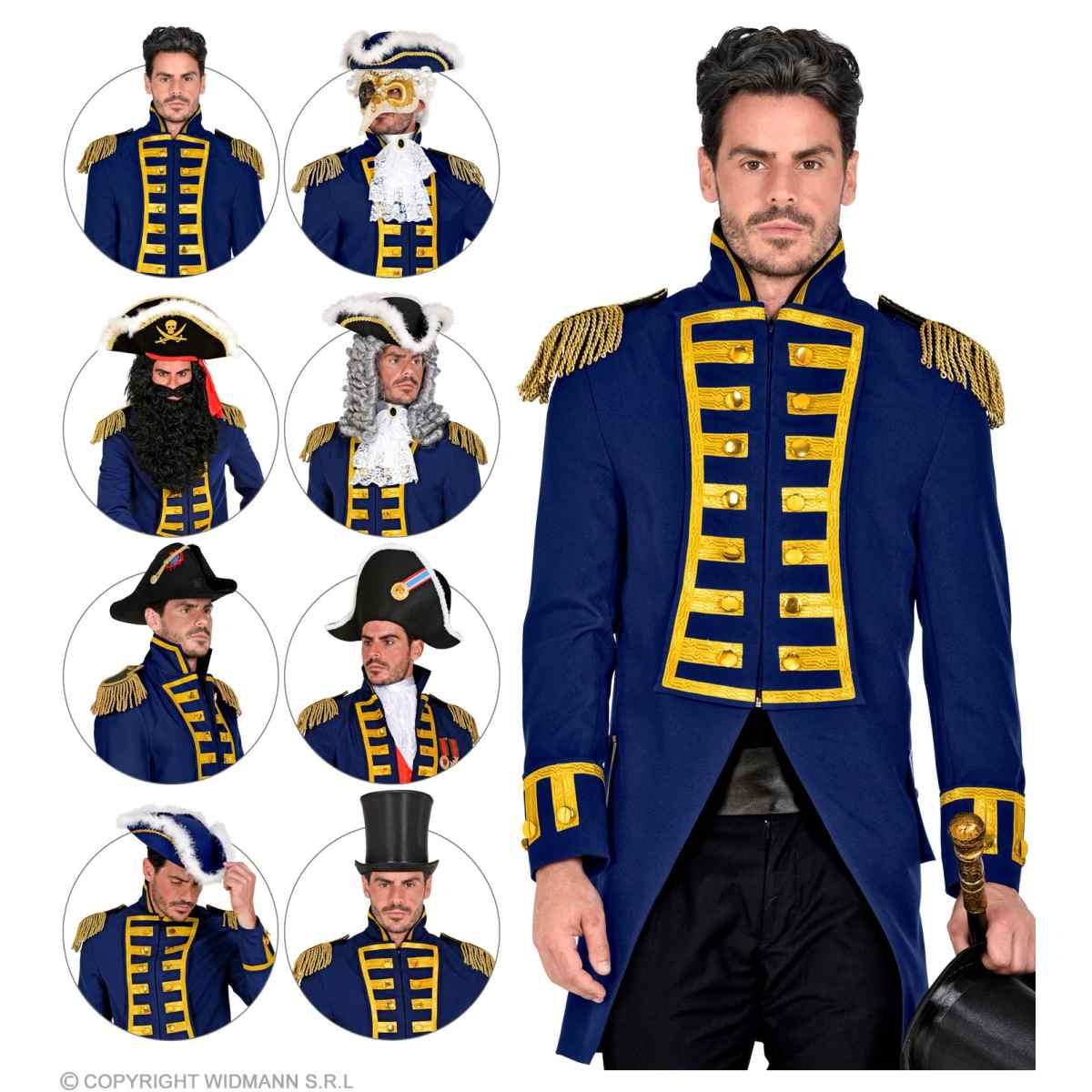 Giacca Parata Blu con Decori Oro |Widmann