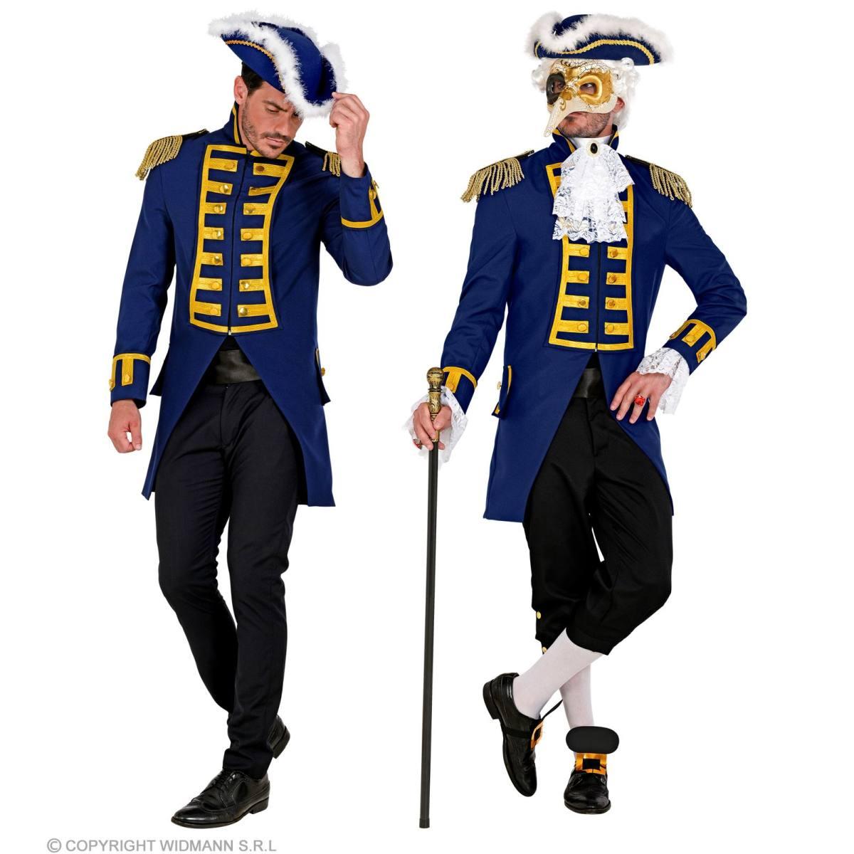 Giacca Parata Blu con Decori Oro |Widmann