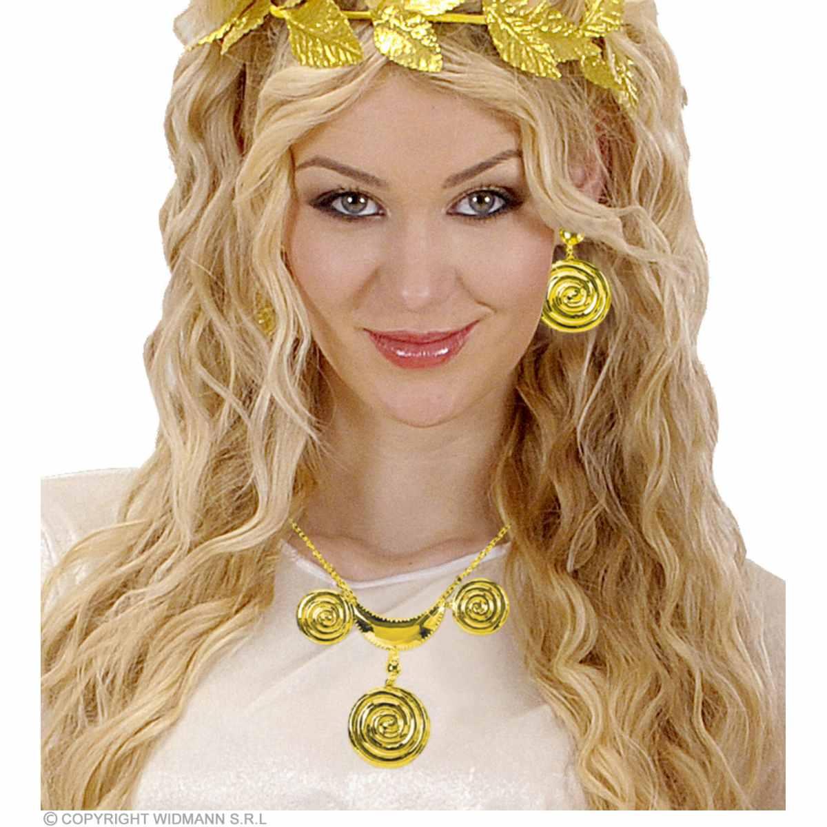 Collana Metallo Oro con Orecchini |Widmann