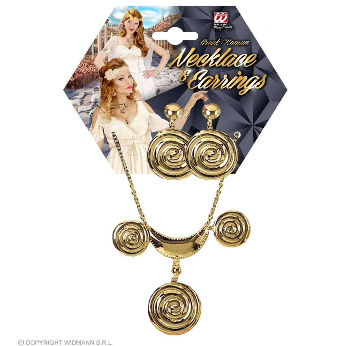 Collana Metallo Oro con Orecchini |Widmann