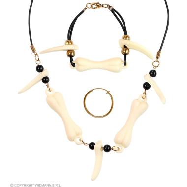 Collana con Ossa Bracciale e Orecchino Naso |Widmann