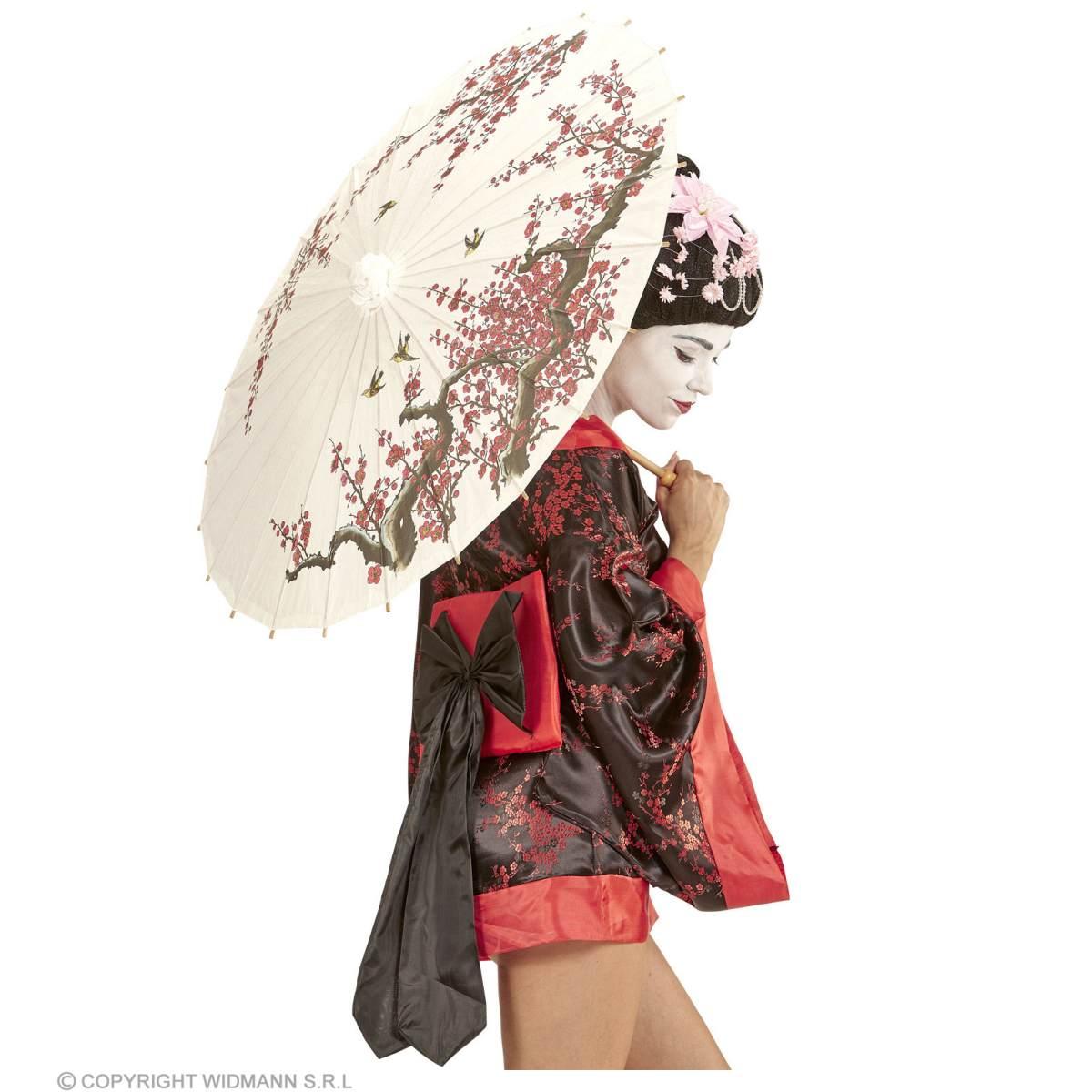 Ombrellino Legno e Carta con Decori Orientali cm.Ø84 |Widmann