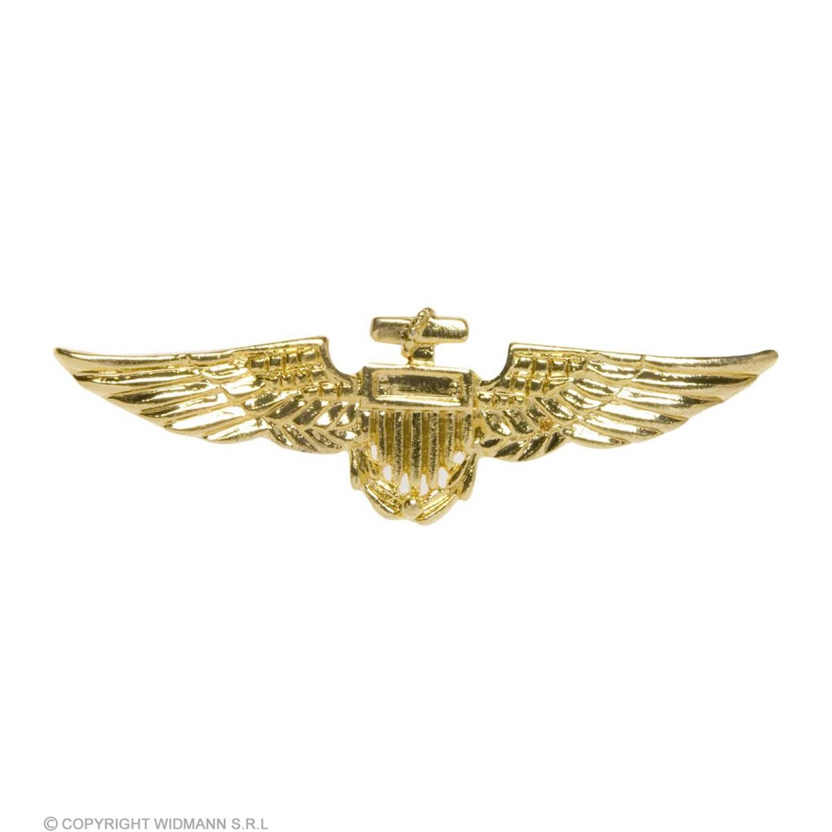 Spilla Aviatore Metallo Oro cm.7x2 |Widmann