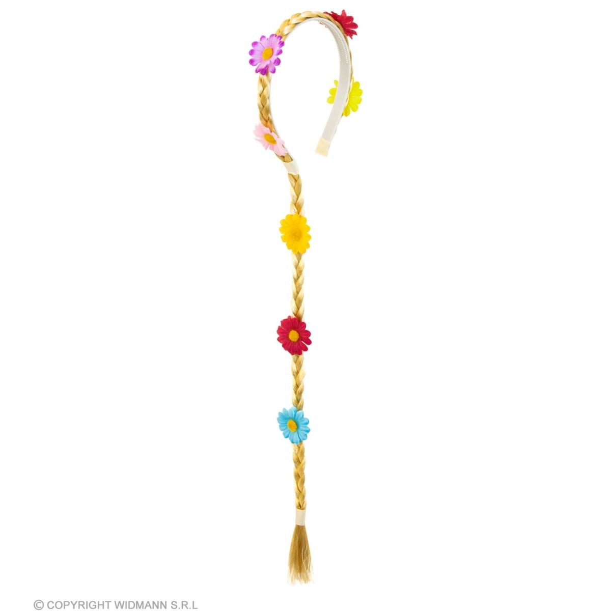 Cerchietto con Treccia Bionda e Fiori |Widmann
